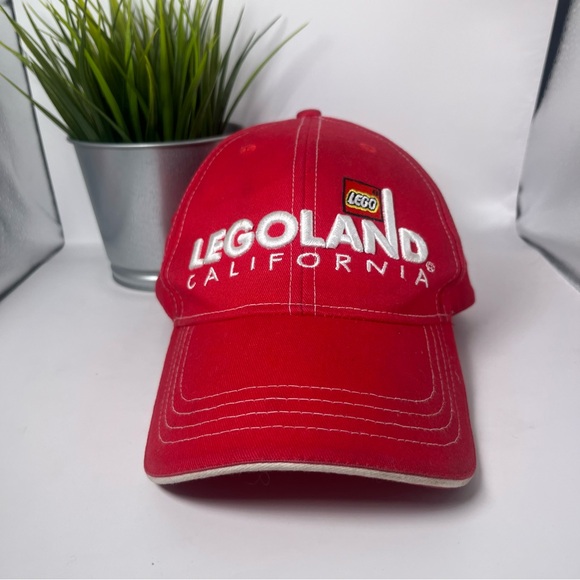 LEGO Legoland California Hat Red with White Embroidery - Picture 1 of 6